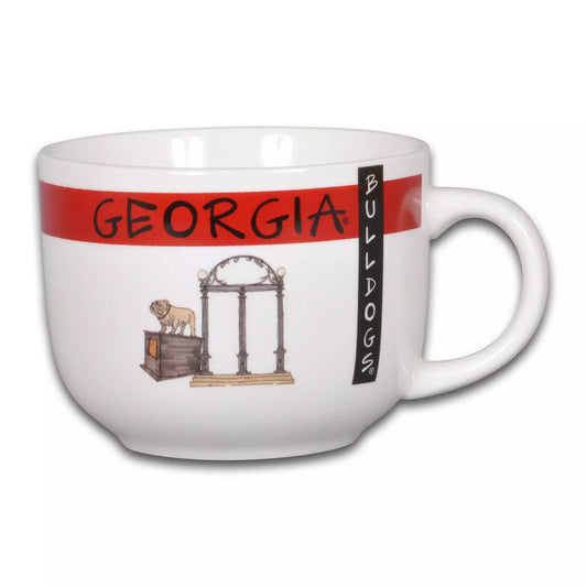 Georgia Bulldogs Team Soup/Cappuccino 16oz Mug - CeCe's Home & Gifts