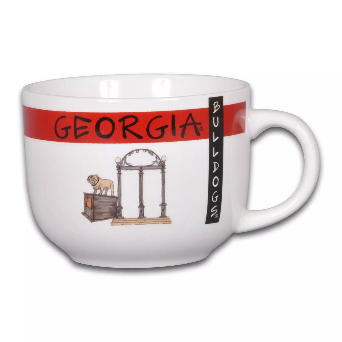 Georgia Bulldogs Team Soup/Cappuccino Mug (16oz) - CeCe's Home & Gifts