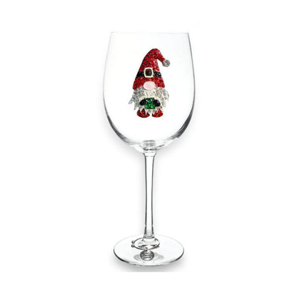 The Queens' Jewels Gnome Jeweled Stemmed Glassware | CeCe's Home & Gifts