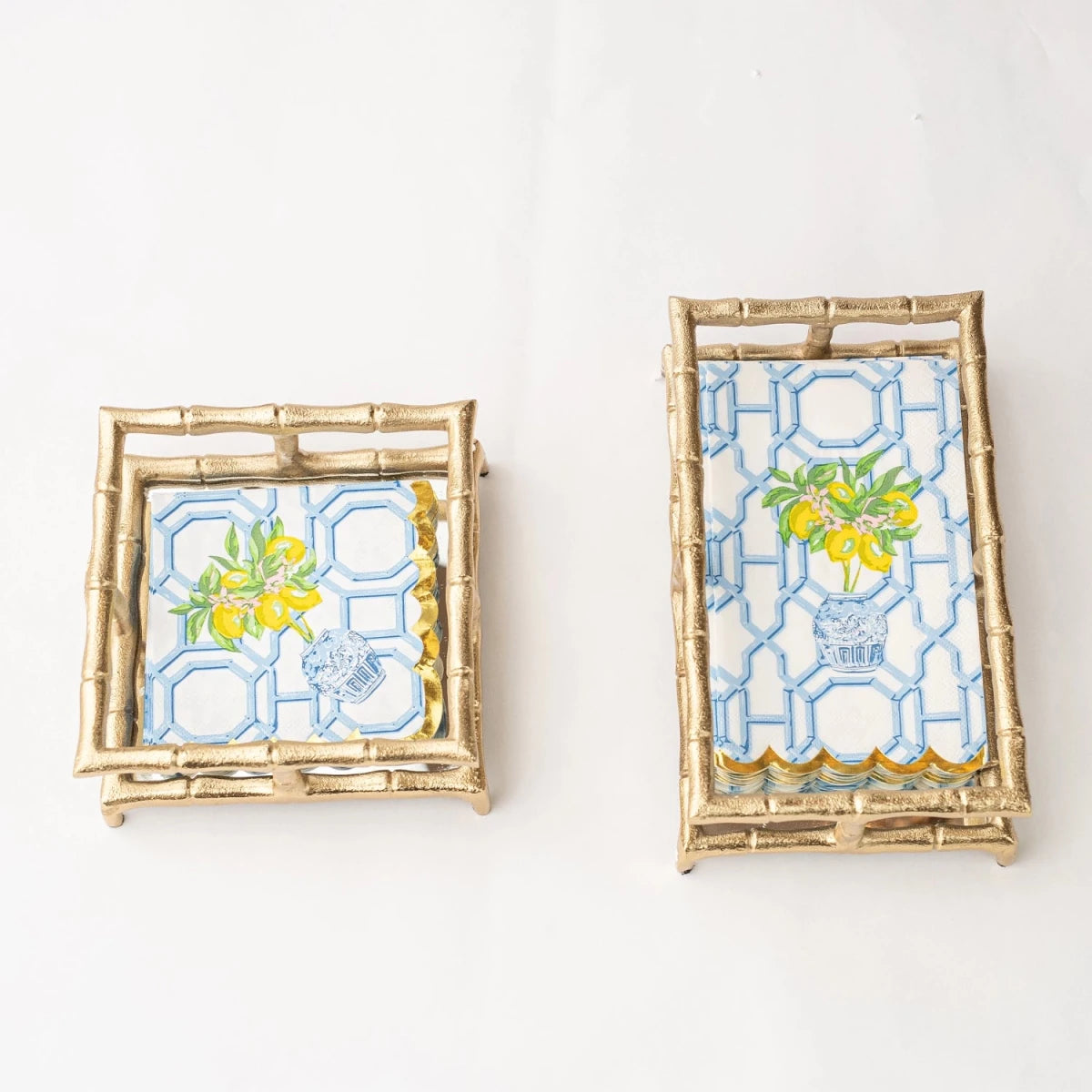 8 Oak Lane Gold Bamboo Guest Towel Tray | 8 Oak Lane | CeCe's Home & Gifts