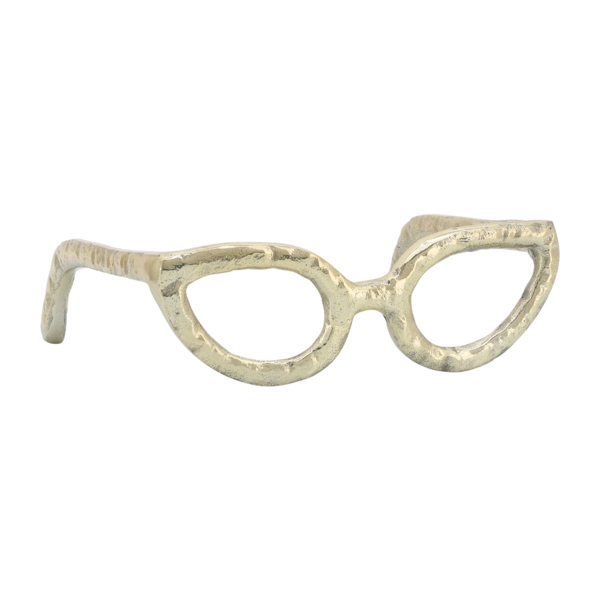 Sagebrook Home Gold Metal Cat Eye Glasses Abstract Sculpture | CeCe's Home & Gifts