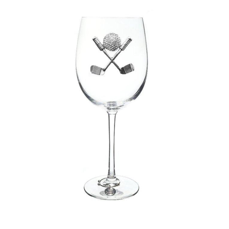 The Queens' Jewels Golf Clubs Jeweled Stemmed | CeCe's Home & Gifts