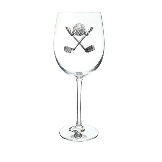 The Queens' Jewels Golf Clubs Jeweled Stemmed | CeCe's Home & Gifts