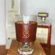Handcrafted Leather Pint Glass - CeCe's Home & Gifts