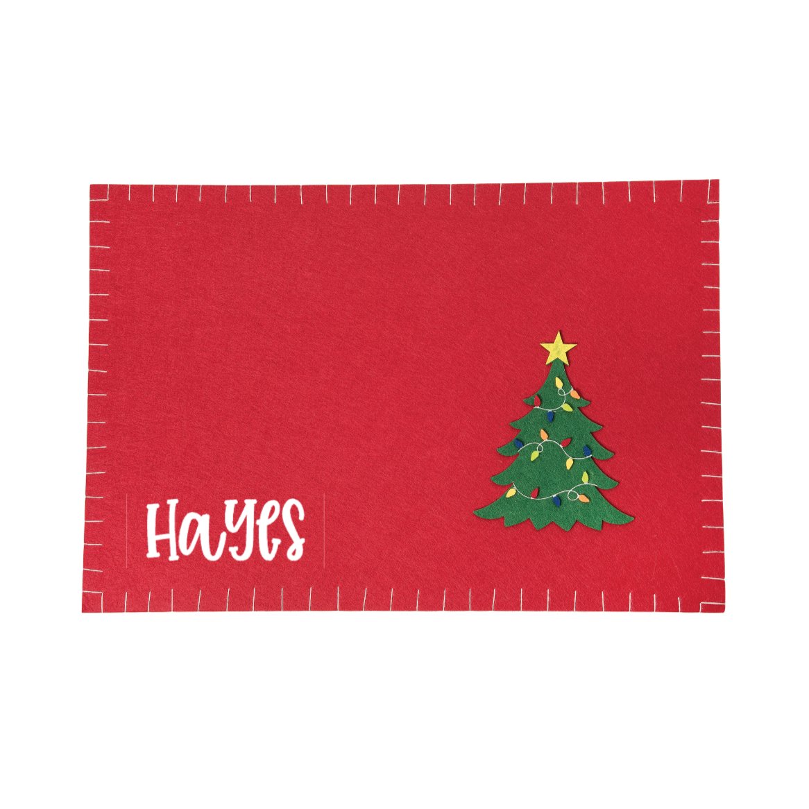 Home Christmas Tree Felt Placemat - CeCe's Home & Gifts