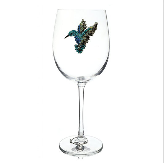 Hummingbird Jeweled Stemmed Glassware - CeCe's Home & Gifts