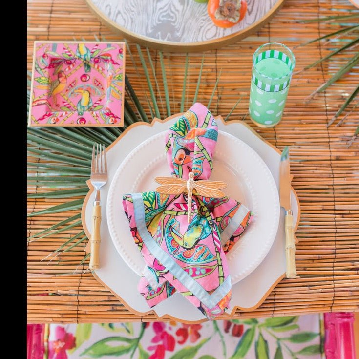 Jaye's Studio Jaye's Studio Bamboo Bird Dinner Napkin | CeCe's Home & Gifts
