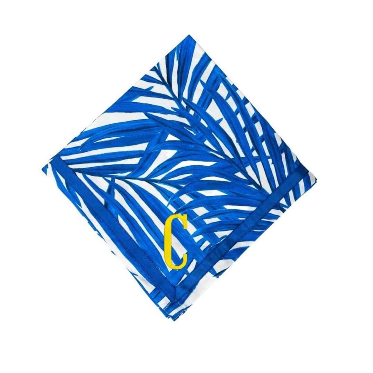 Jaye's Studio Jaye's Studio Blue Palm Print Dinner Napkin | CeCe's Home & Gifts