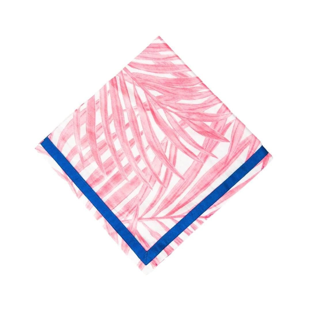 Jaye's Studio Jaye's Studio Pink Palm Dinner Napkin | CeCe's Home & Gifts