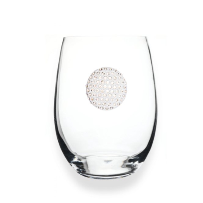 Jeweled Golf Ball Stemless Glass - CeCe's Home & Gifts