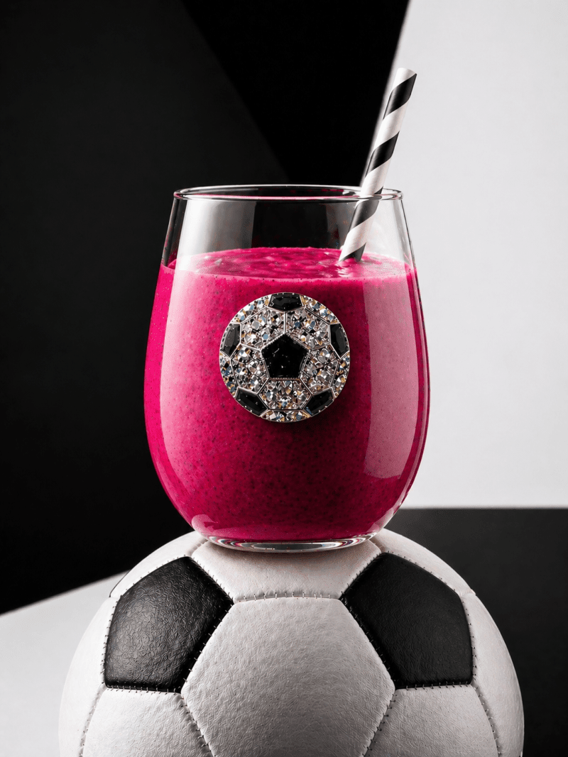 The Queens' Jewels Jeweled Soccer Ball Stemless Glass | CeCe's Home & Gifts