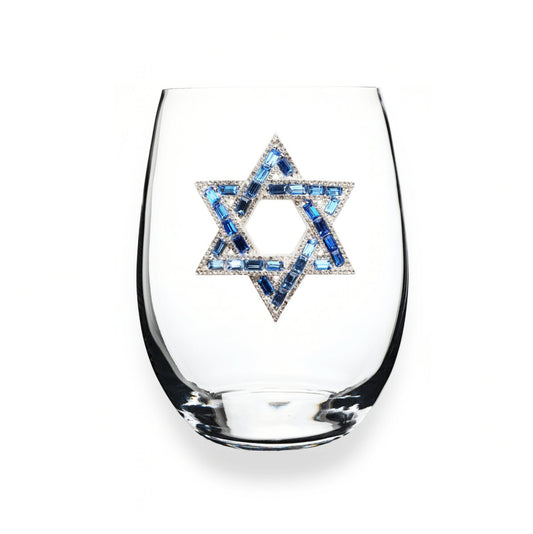 Jeweled Star of David Stemless Glassware - CeCe's Home & Gifts