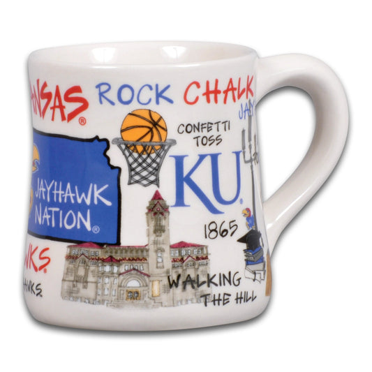 Kansas University Icon Ceramic Mug - CeCe's Home & Gifts