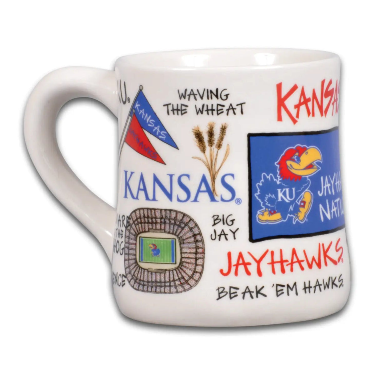 Kansas University Icon Ceramic Mug - CeCe's Home & Gifts