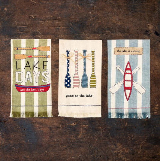 Lake Kitchen Towel Set of Three - CeCe's Home & Gifts