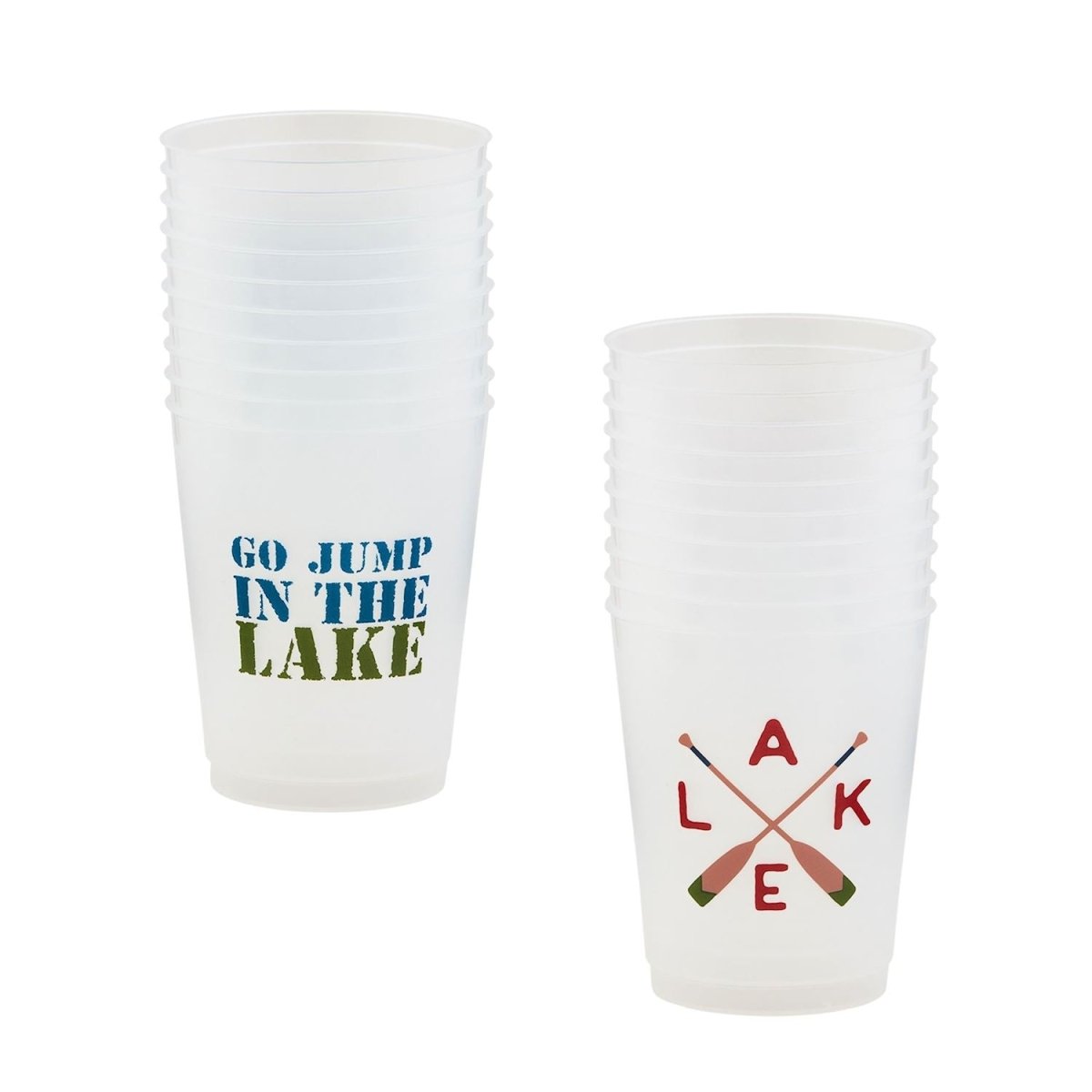 Mud Pie Lake Oars Retreat Flex Cup Sets | CeCe's Home & Gifts