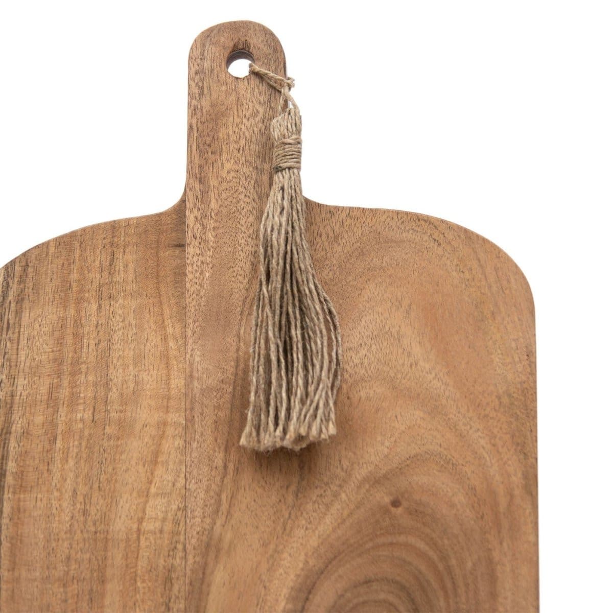Foreside Home & Garden Lawson Acacia Wood and Black Marble Medium Cutting Board | CeCe's Home & Gifts