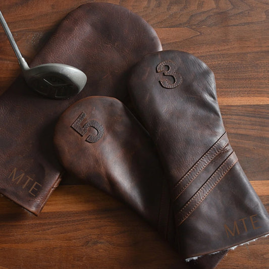Leather Golf Club Cover - 3 Sizes - CeCe's Home & Gifts