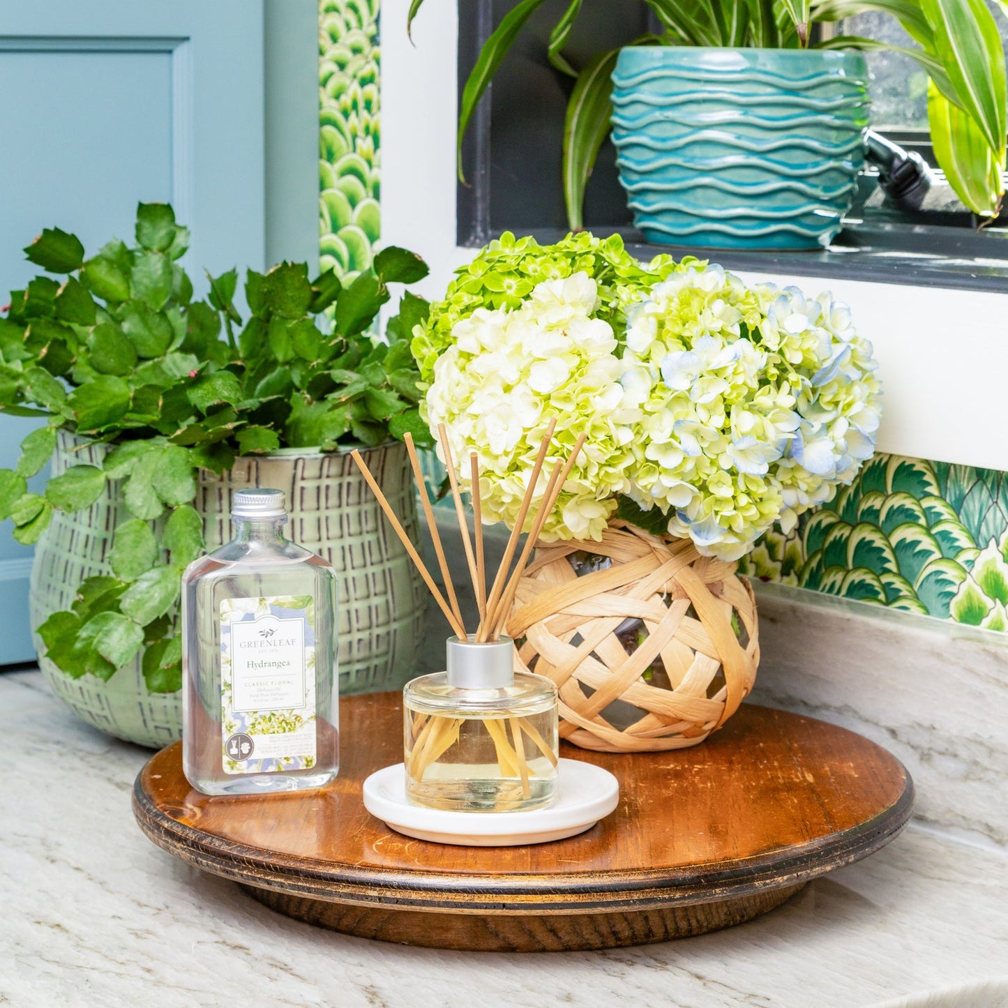 Greenleaf Hydrangea Reed Diffuser