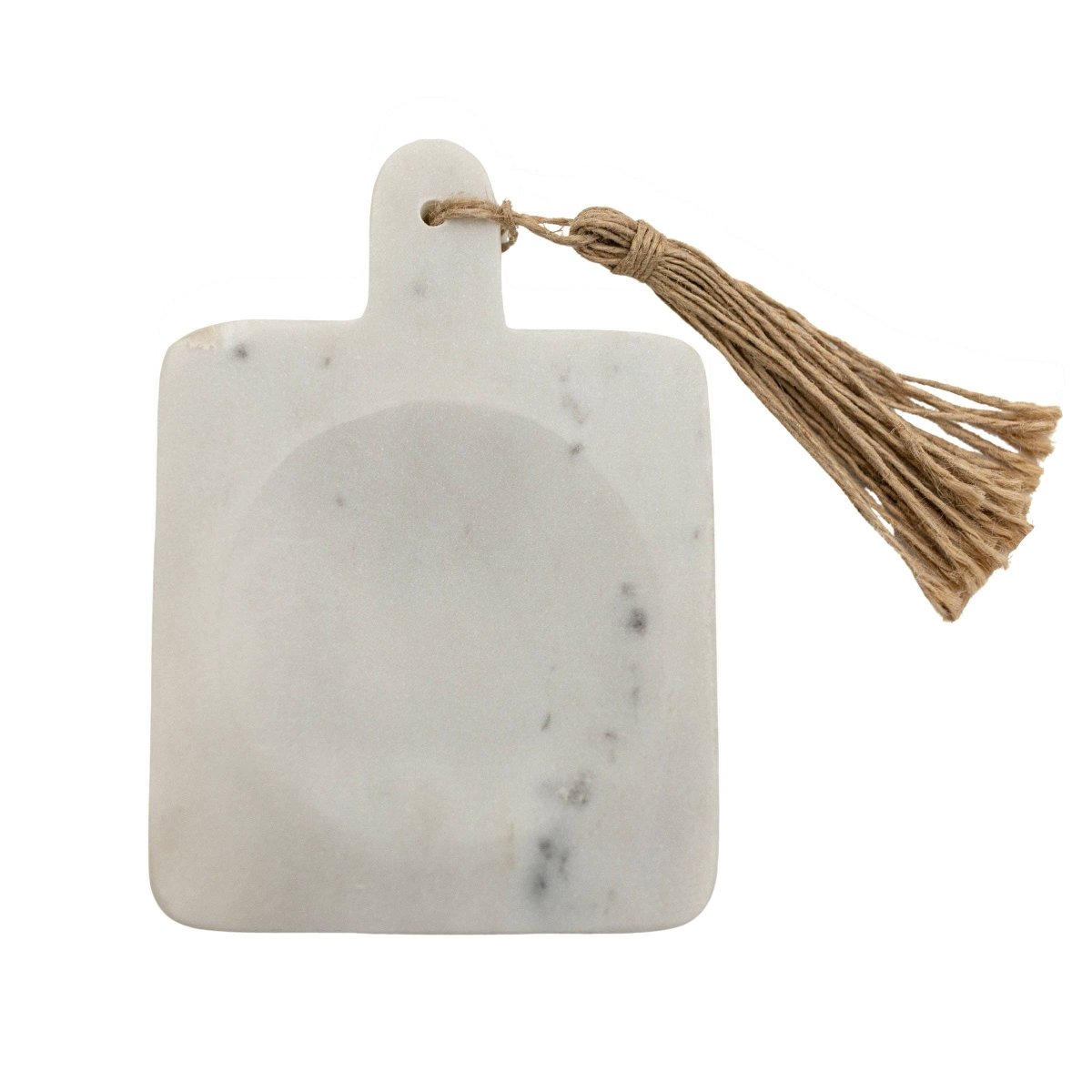 Foreside Home & Garden Maggie White Marble & Jute Spoon Rest | CeCe's Home & Gifts