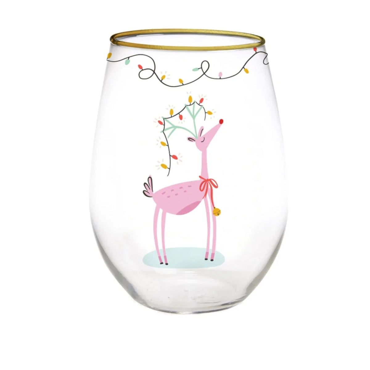 Mary Square Christmas Stemless Wine Glasses (16oz.) - CeCe's Home & Gifts