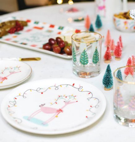 Mary Square Mary Square Christmas Tree Cocktail Glass (12oz.) | CeCe's Home & Gifts