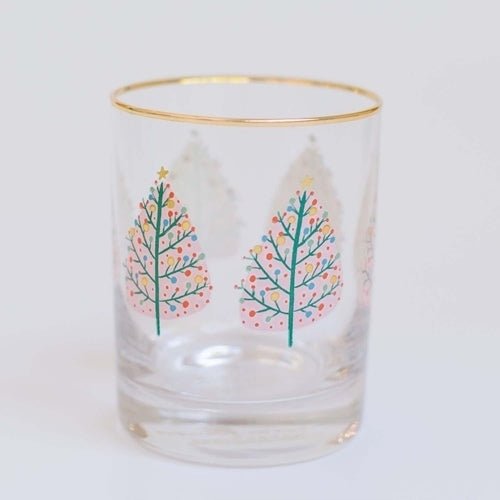 Mary Square Christmas Tree Cocktail Glass (12oz.) - CeCe's Home & Gifts