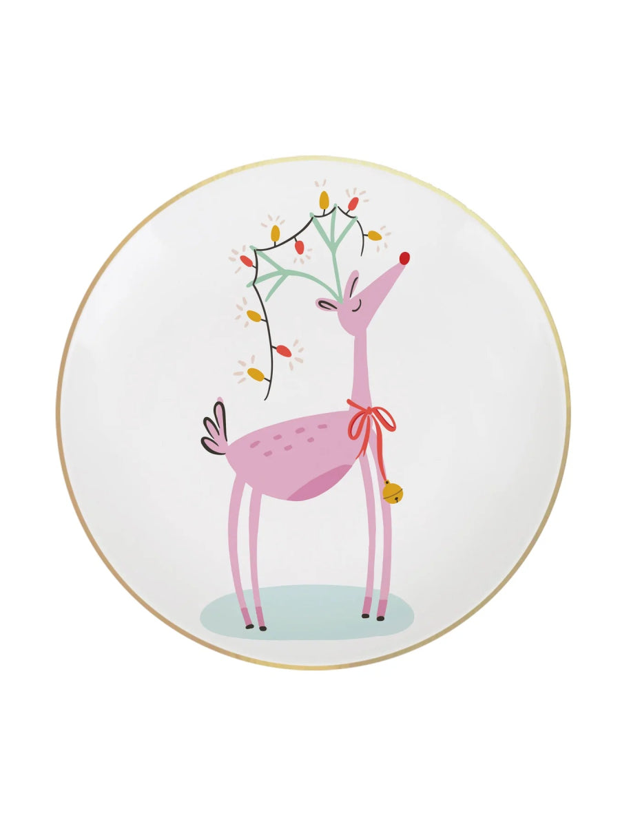 Mary Square Whimsical Christmas Appetizer Plate - CeCe's Home & Gifts