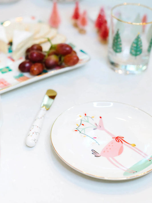 Mary Square Whimsical Christmas Appetizer Plate - CeCe's Home & Gifts