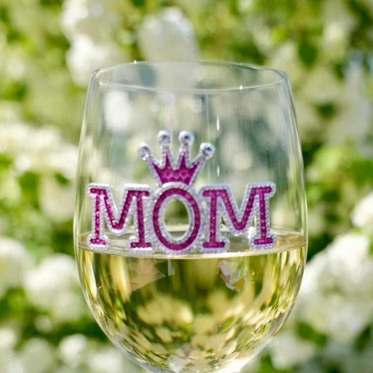 The Queens' Jewels "Mom" Jeweled Stemless Glassware | CeCe's Home & Gifts