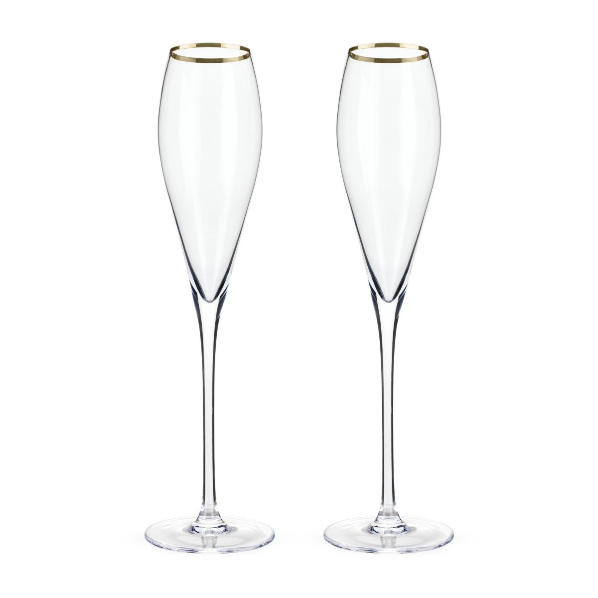 Viski Monogramed Elegant Gold Rim Crystal Stemware | CeCe's Home & Gifts
