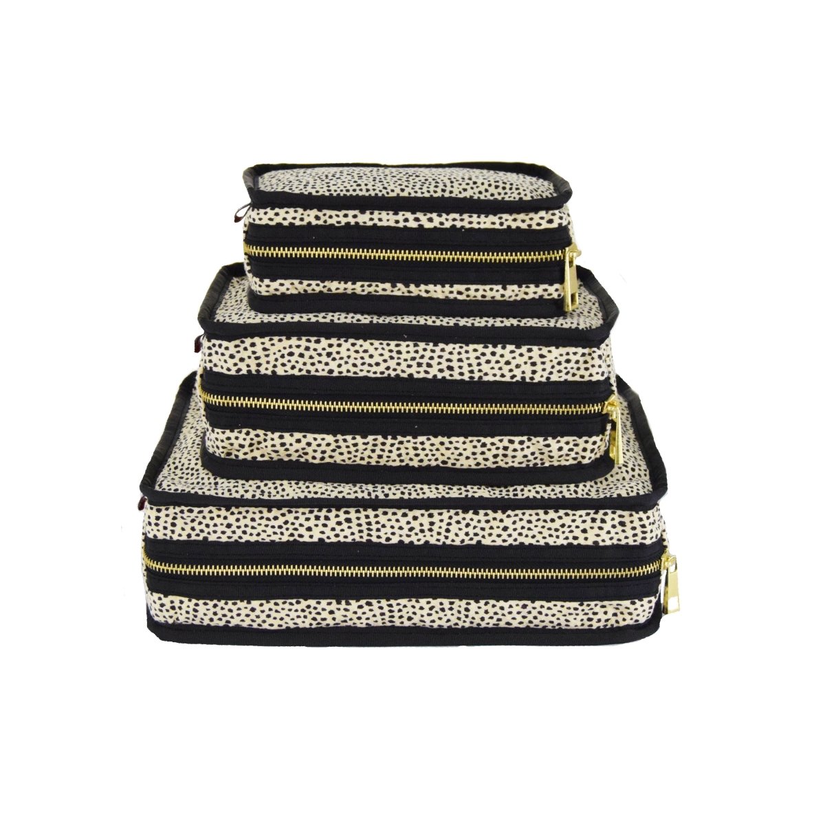 Oh Mint! Monogrammed Cheeta Seersucker Stacking Set | CeCe's Home & Gifts
