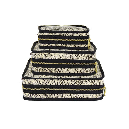 Oh Mint! Monogrammed Cheeta Seersucker Stacking Set | CeCe's Home & Gifts