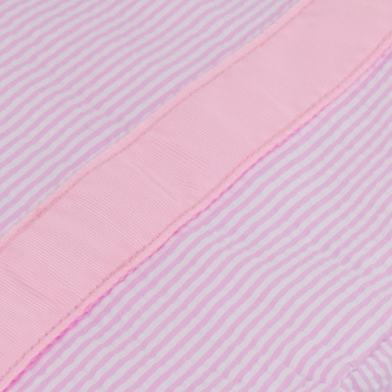 Oh Mint! Monogrammed Pink Seersucker Gumdrop Lunchbox | CeCe's Home & Gifts