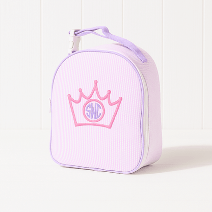 Oh Mint! Monogrammed Princess Seersucker Gumdrop Lunchbox | CeCe's Home & Gifts