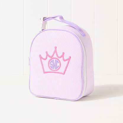 Oh Mint! Monogrammed Princess Seersucker Gumdrop Lunchbox | CeCe's Home & Gifts