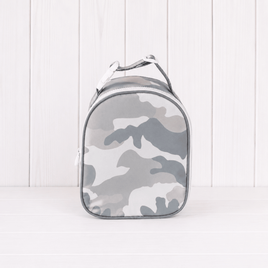 Oh Mint! Monogrammed Snow Camo Wipeable Lunch Box | CeCe's Home & Gifts