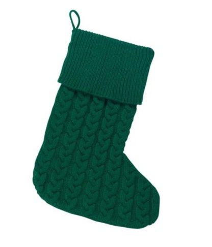 Viv & Lou Monogrammed Viv & Lou Cable Knit Stocking | CeCe's Home & Gifts