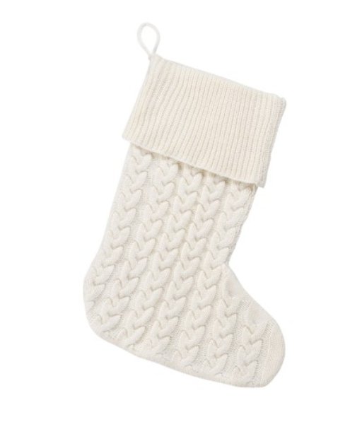 Viv & Lou Monogrammed Viv & Lou Cable Knit Stocking | CeCe's Home & Gifts