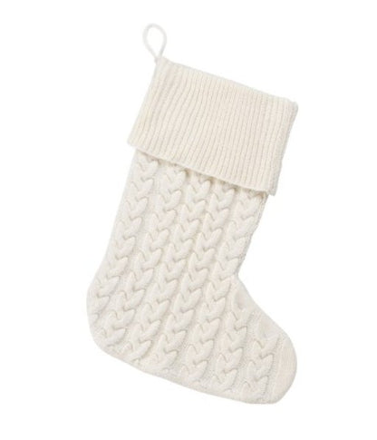 Viv & Lou Monogrammed Viv & Lou Cable Knit Stocking | CeCe's Home & Gifts