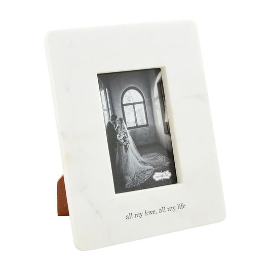 Mud Pie All My Love Marble Frame (4x6) - CeCe's Home & Gifts