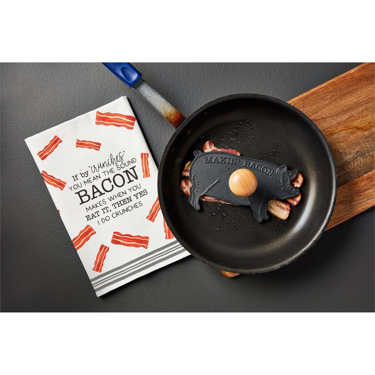 Mud PIe Bacon Press & Towel Set - CeCe's Home & Gifts