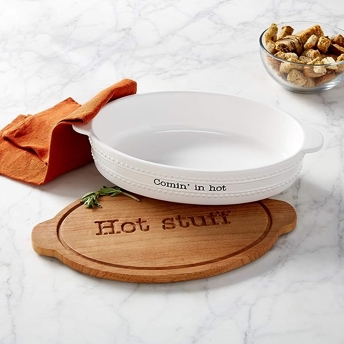 Mud Pie Mud Pie Baker & Trivet 2 - Piece Set | CeCe's Home & Gifts
