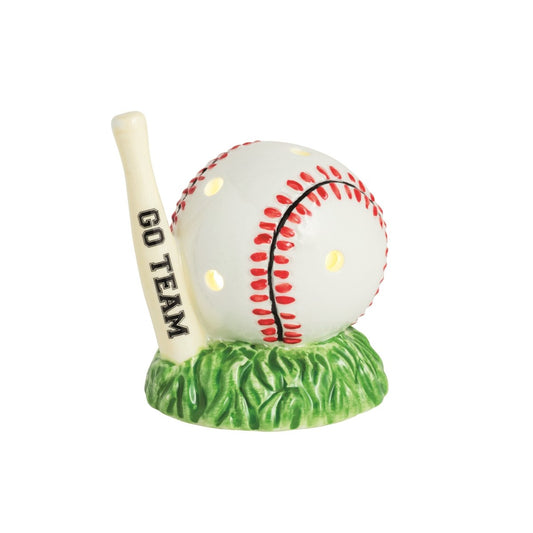 Mud Pie Mud Pie Baseball Light-Up Sitter | CeCe's Home & Gifts