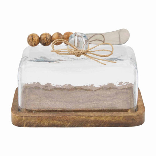 Mud Pie Beaded Butter Dish Set - CeCe's Home & Gifts