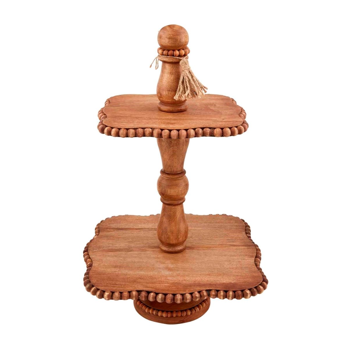 Mud Pie Mud Pie Beaded Tiered Server | CeCe's Home & Gifts