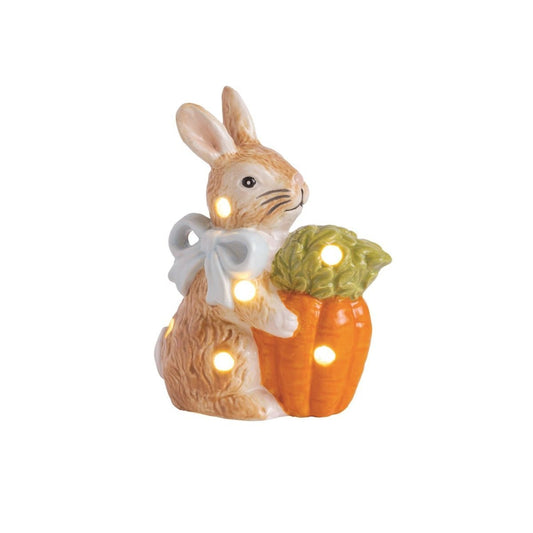 Mud Pie Mud Pie Bunny Carrot Light-Up Sitter | CeCe's Home & Gifts