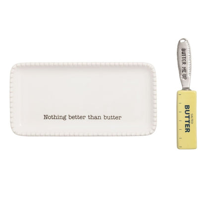 Mud Pie Mud Pie Butter Dish Set | CeCe's Home & Gifts