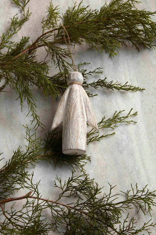 Mud Pie Carved Angel Ornament - CeCe's Home & Gifts