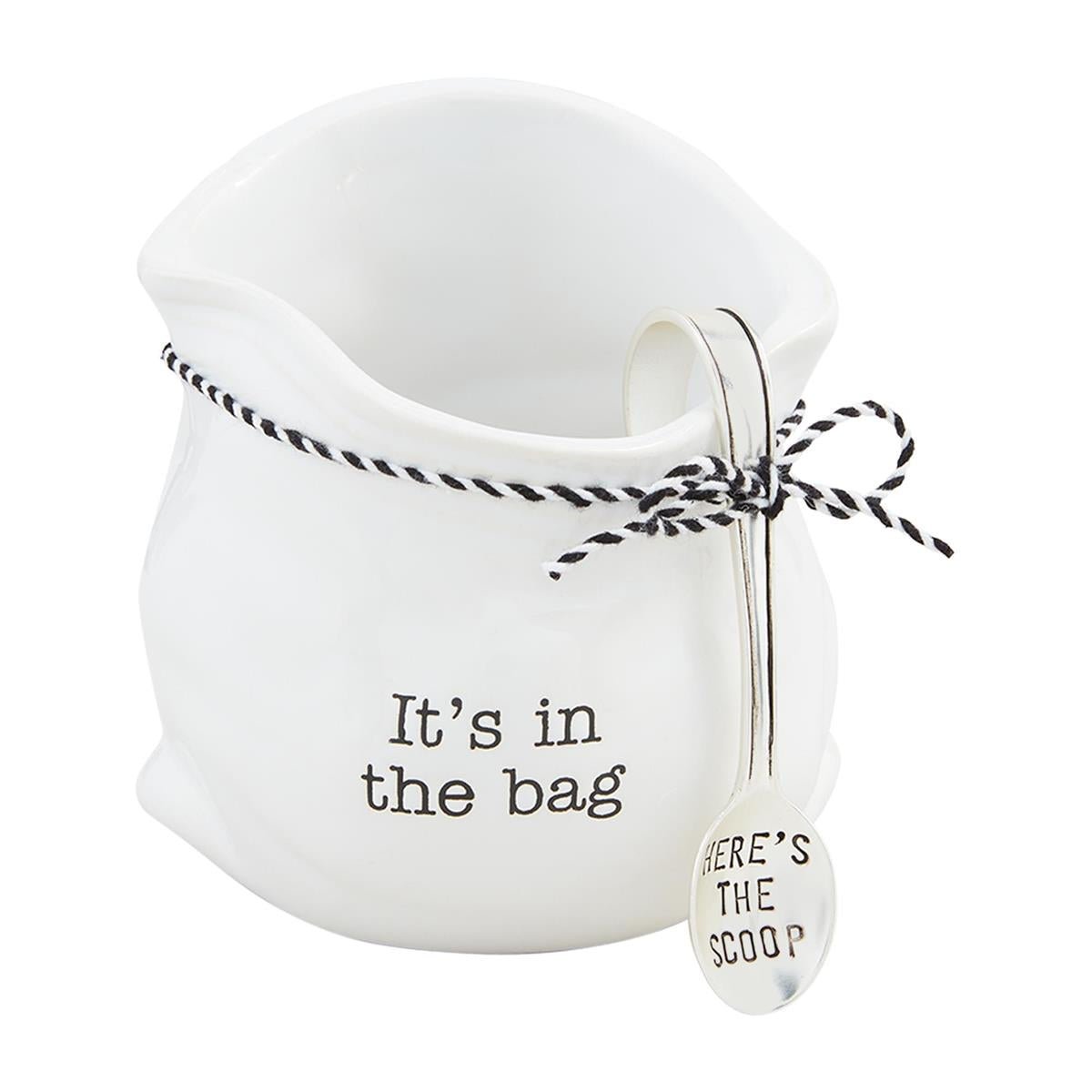 Mud Pie Mud Pie Ceramic In The Candy Bag With Scoop | CeCe's Home & Gifts